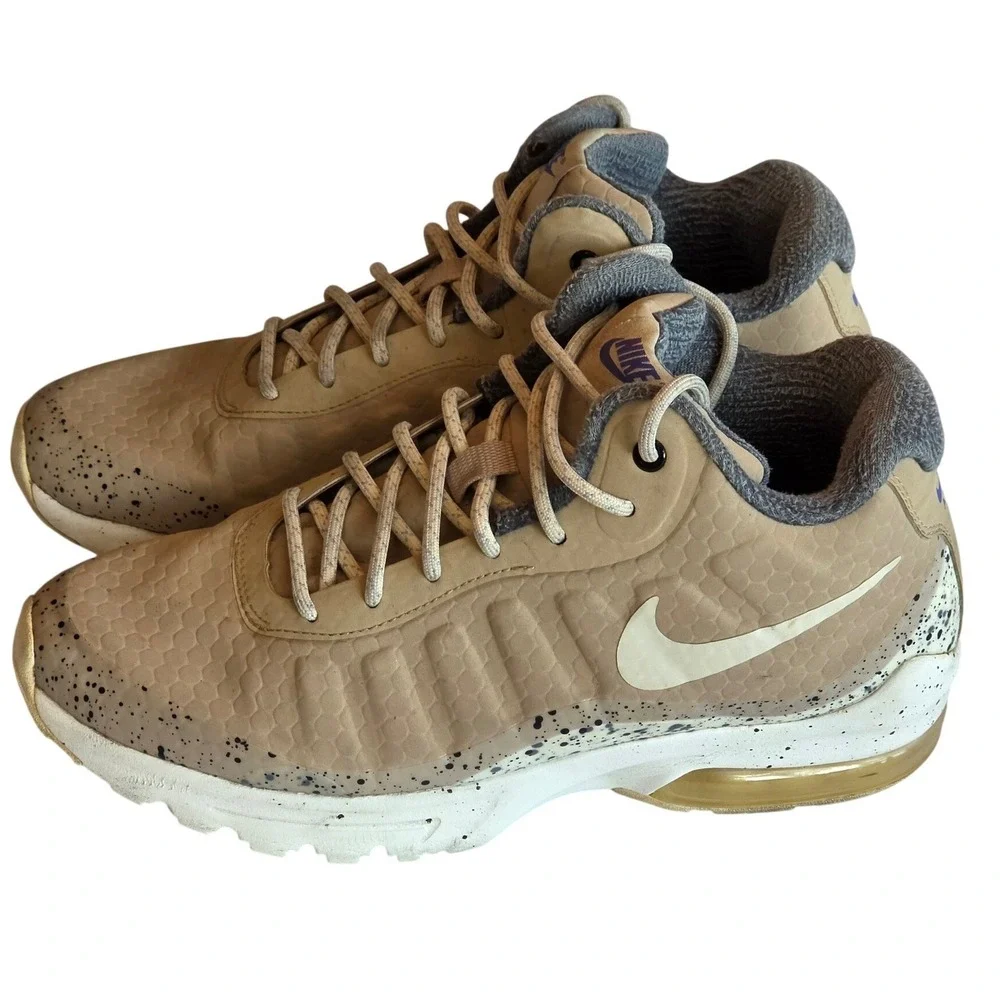 Nike Air Max Invigor Mid Wheat Flax Speckled Sneakers 861661-200 Womens 8.5